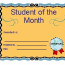 Student Of The Month Awards Zrom Tk Award Template