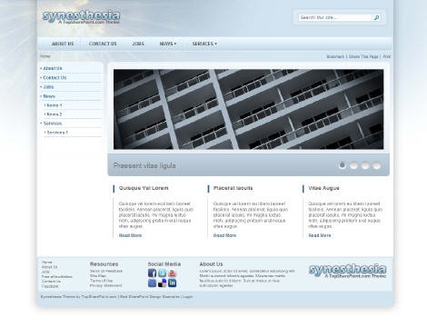 Synesthesia Free SharePoint 2010 Theme Best Design Sharepoint Themes Download