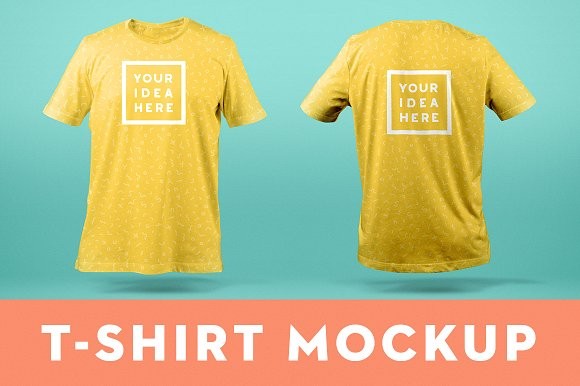 T Shirt Mockup Template Front Back Product Mockups Creative Market And Free