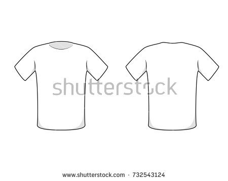 T Shirt Outlines Download Free Vector Art Stock Graphics Images Outline Front And Back