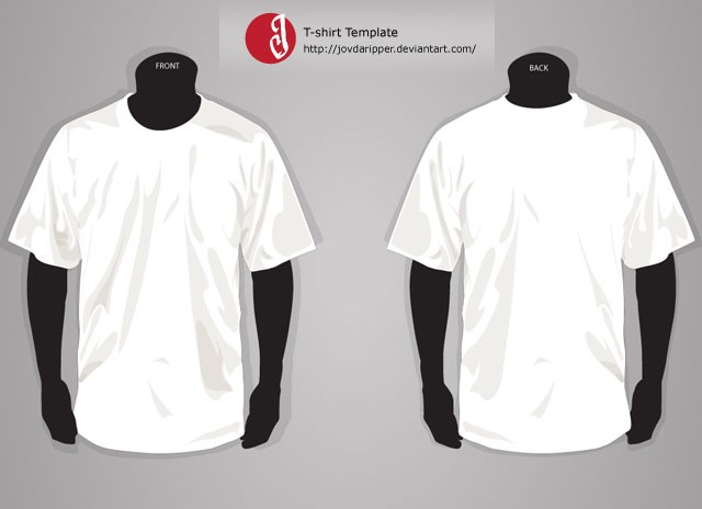 T Shirt Template Front And Back Free Download