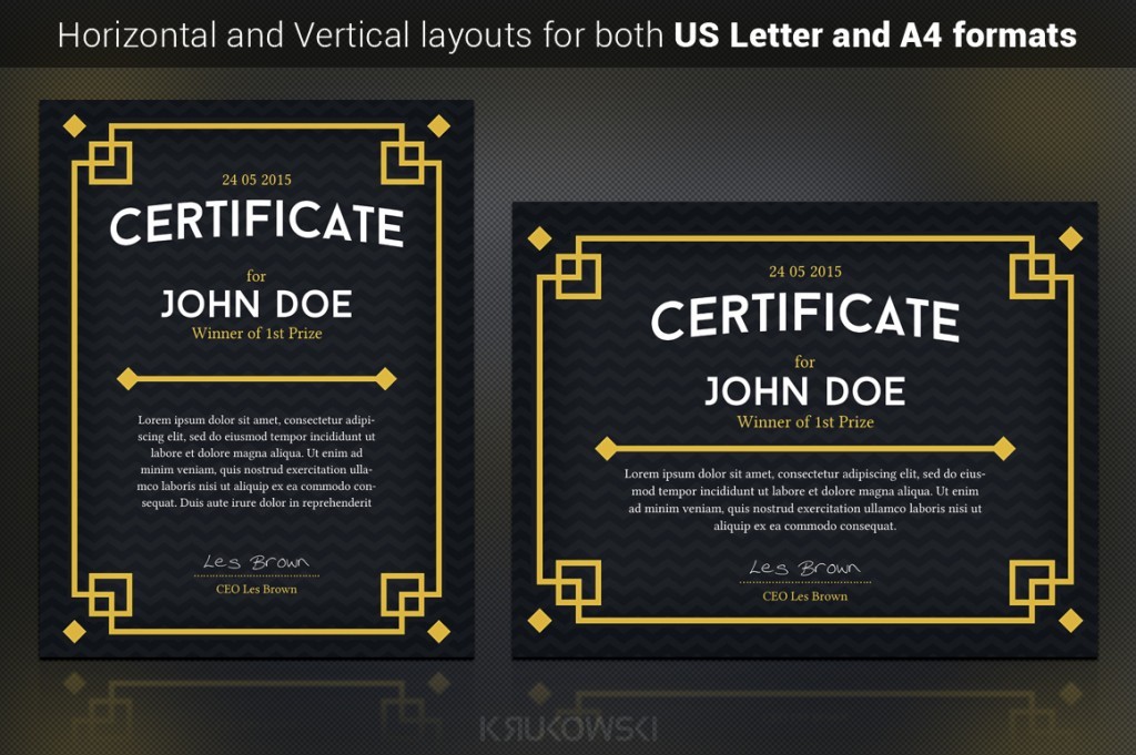 Take A Look At The Most Popular Gift Certificate Templates Template Ai