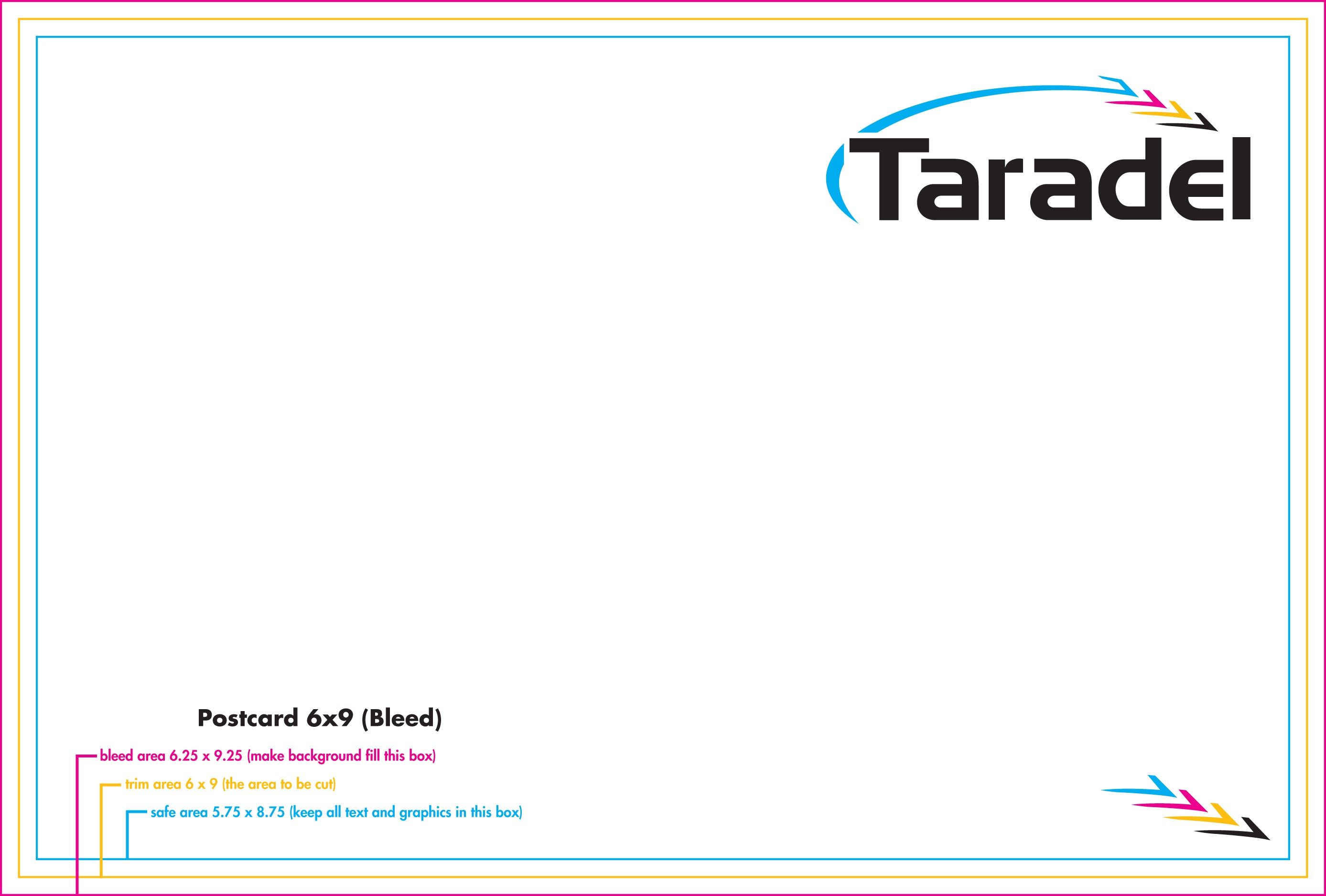 Taradel EDDM All Inclusive Templates Tri Fold Mailer Template