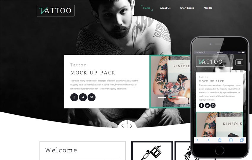 Tattoo A Fashion Category Responsive Web Template W3layouts Com Free