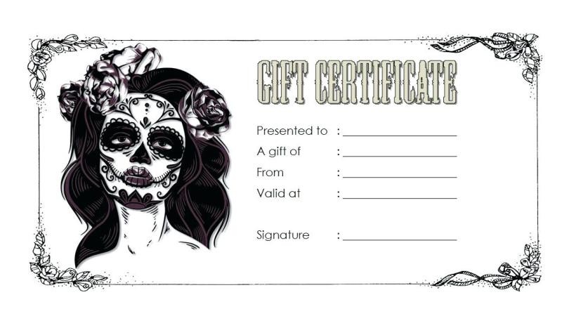 Tattoo Gift Certificate Creativepoem Co Card