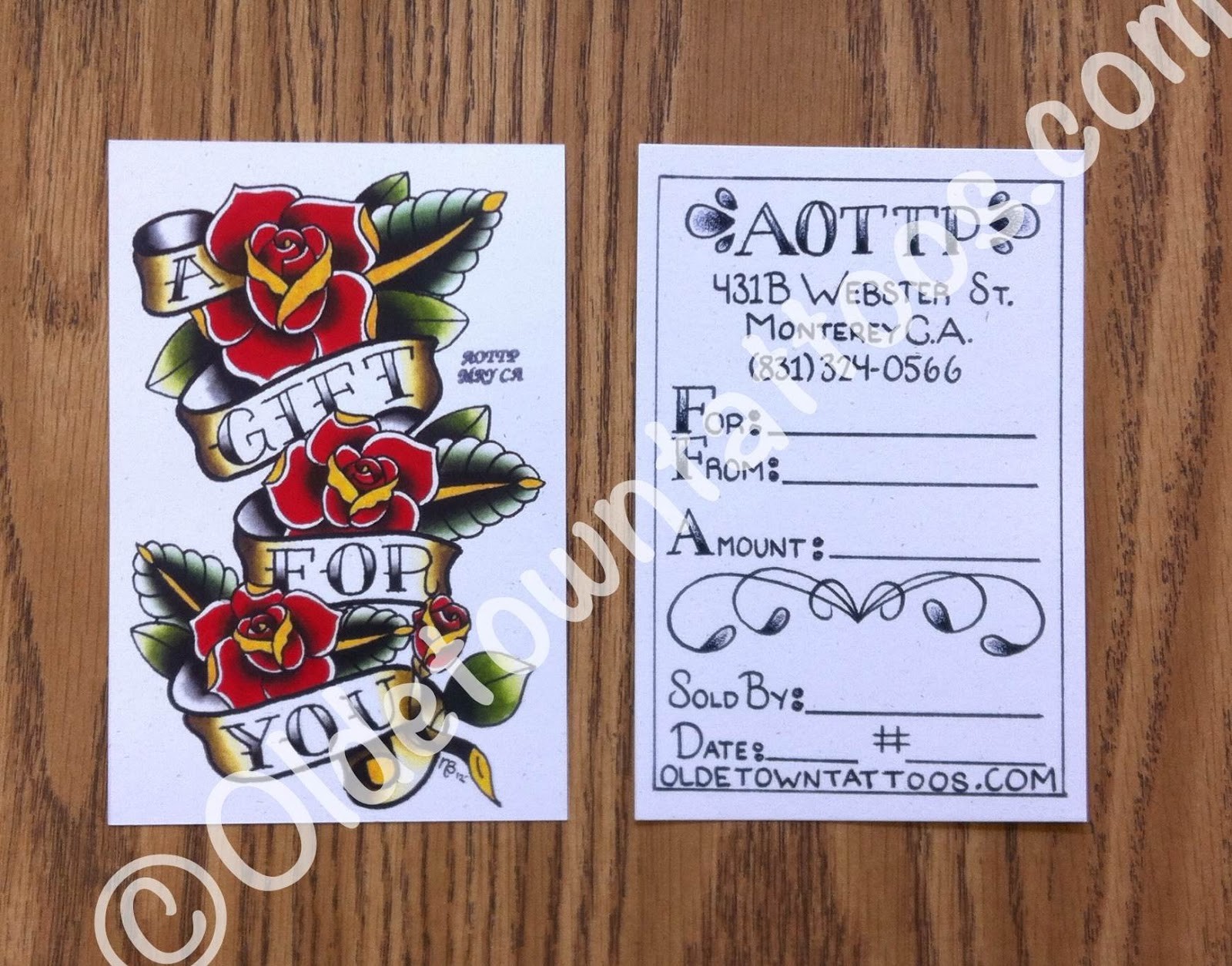 Tattoo Gift Certificate Template 3826988 Hitori49 Info Card