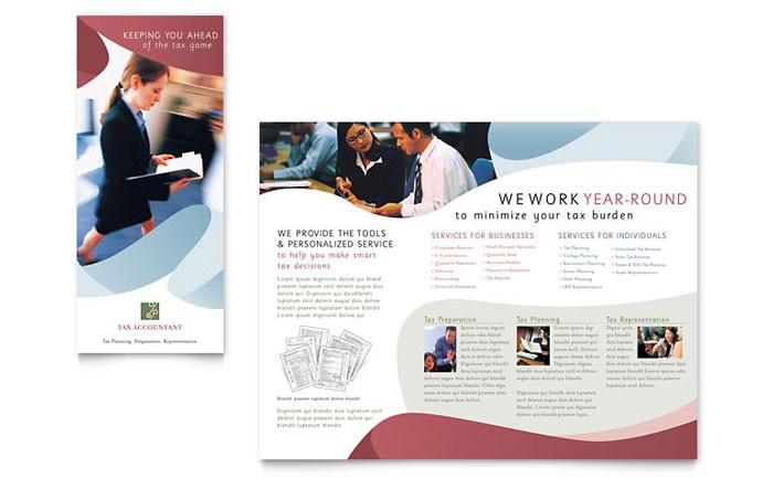Tax Accounting Services Brochure Template Design Sample Brochures