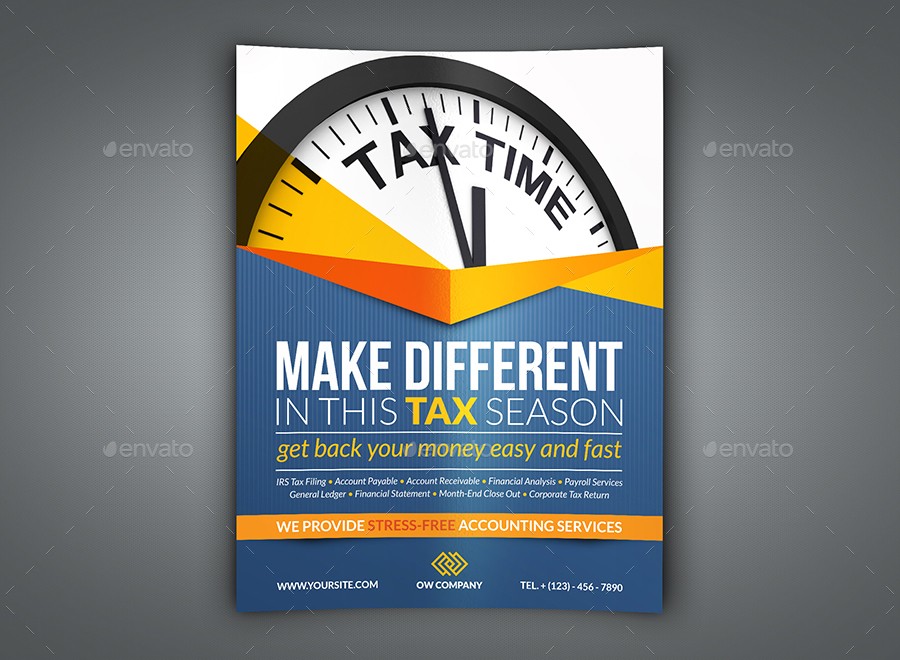 Tax And Accounting Flyer Template By OWPictures GraphicRiver