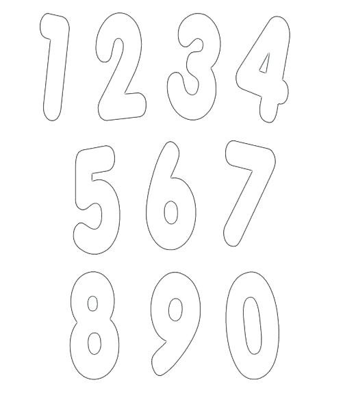 Template Bubble Number Free Numbers Templates