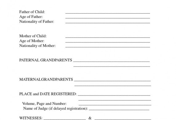 Template Design Mexican Marriage Certificate Translation