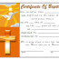 Template For Baptism Certificate Zrom Tk Free