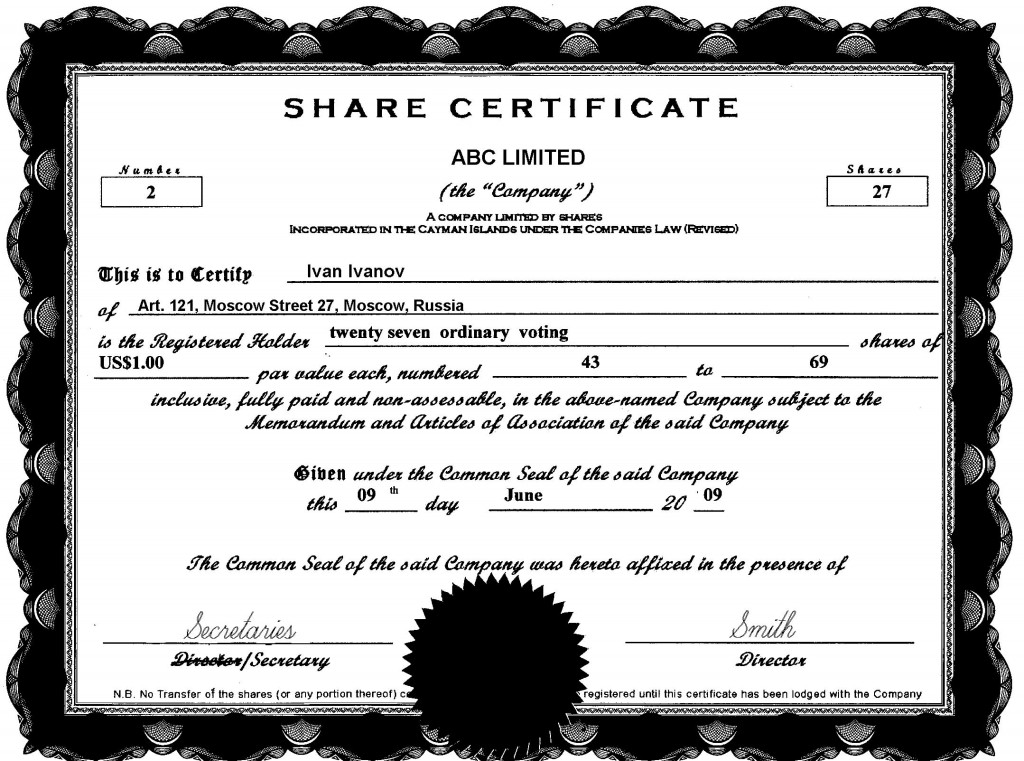 Template Of Share Certificate Ukran Agdiffusion Com