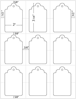 Templates For Printing Www Soho Paper Com Scalloped Tag Template