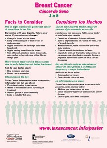 Texas Cancer Information Educational Materials Breast Brochure Examples