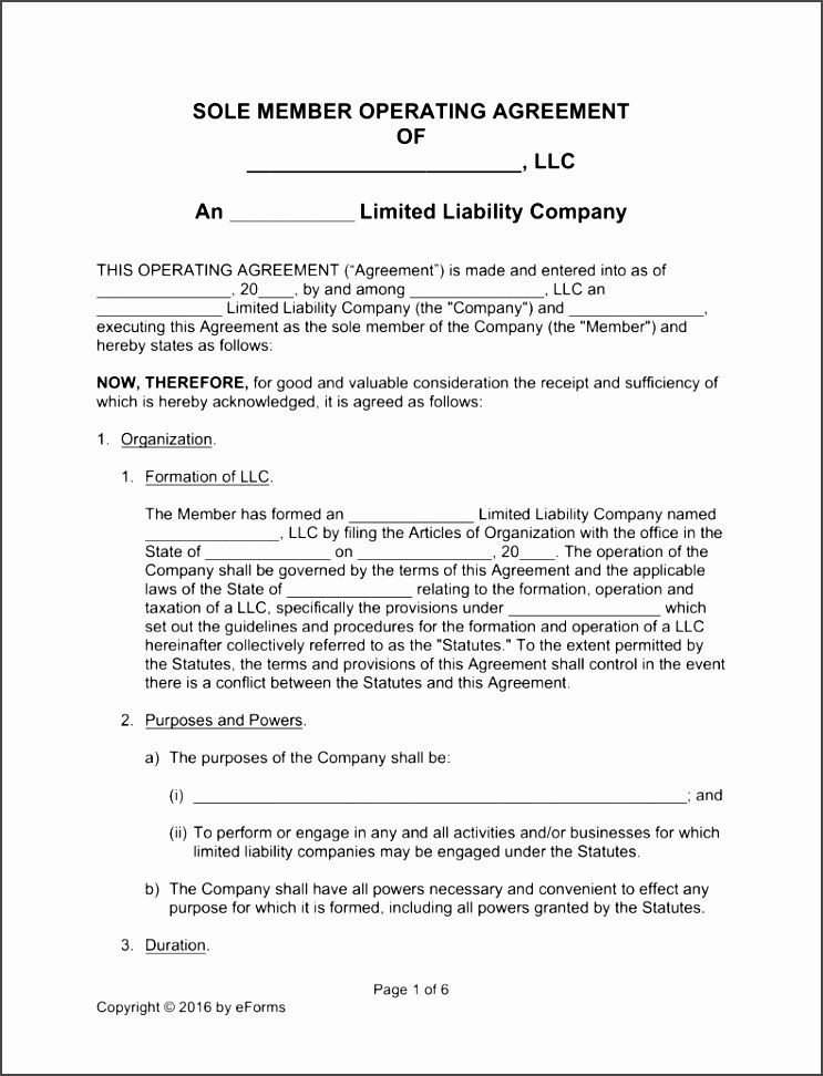 Texas Llc Operating Agreement Template Hjdnk Best Of Free Single Member