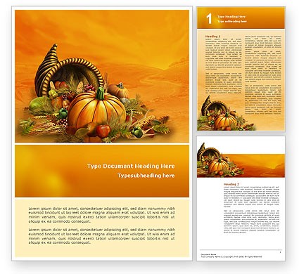 Thanksgiving Day Word Template 02819 PoweredTemplate Com Free Templates
