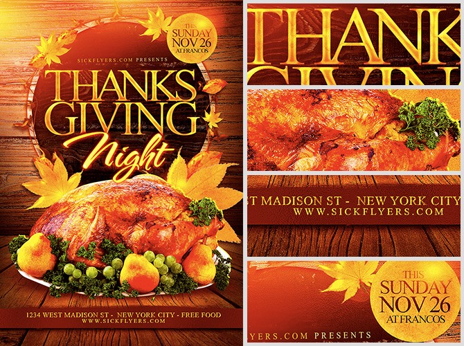 Thanksgiving Flyers Ukran Agdiffusion Com Day Flyer Templates Free