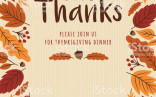Thanksgiving Invitation Template Stock Vector Art More Images Of