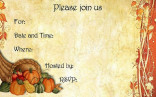 Thanksgiving Invitation Templates Free Template