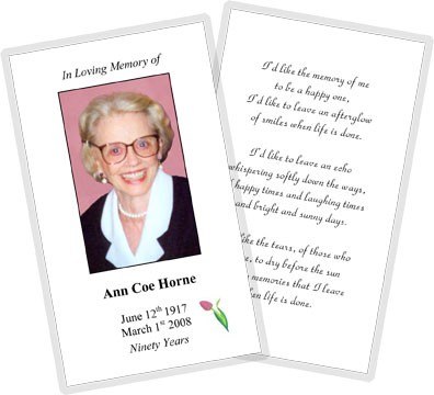 The Boston Prayer Card Company Obituary