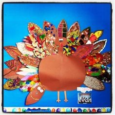 The Great Turkey Project Everybody Gets A Blank Poster Board Feather Ideas