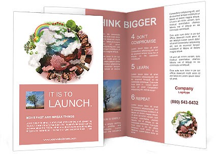 The Green And Red Part Of Planet Brochure Template Design ID Templates