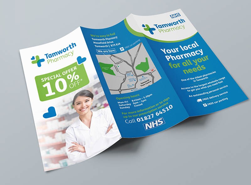 The Leaflet Guru Flyer Design Printing Service Pharmacy Brochure Template