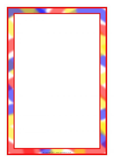 Themed A4 Page Borders For Kids Editable Writing Frames And Free