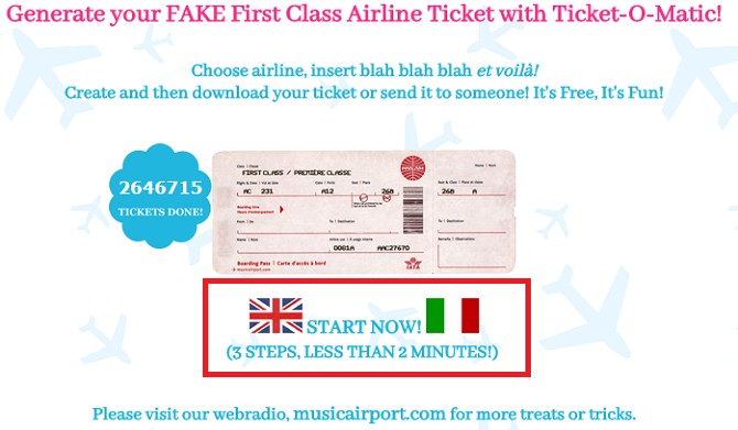 Ticket O Matic Is The Best Fake Airline Generator Free