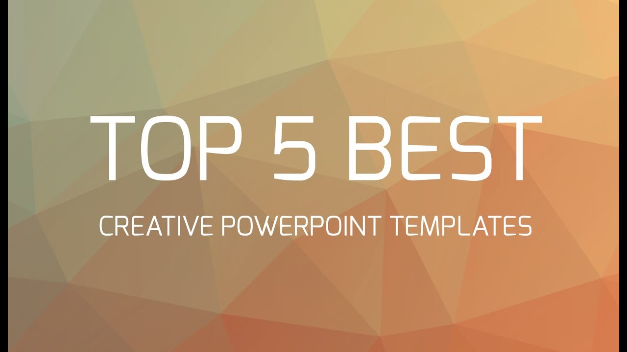Top 5 Best Creative Powerpoint Templates YouTube Cool Themes