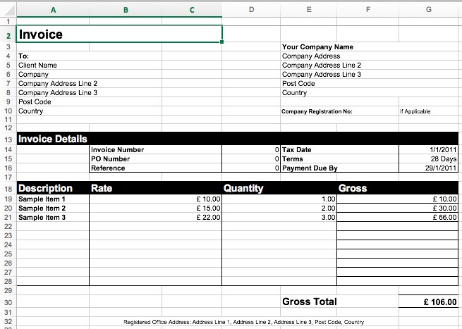 Top 5 Best Invoice Templates To Use For Business Form Utility Bill Template Free