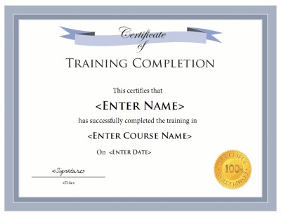 Training Certificate Templates Ukran Agdiffusion Com