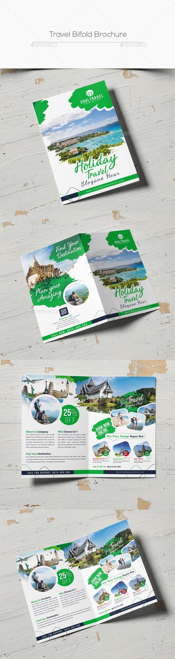 Travel Bifold Brochure Brochures Template And Photoshop Cs5 Templates For