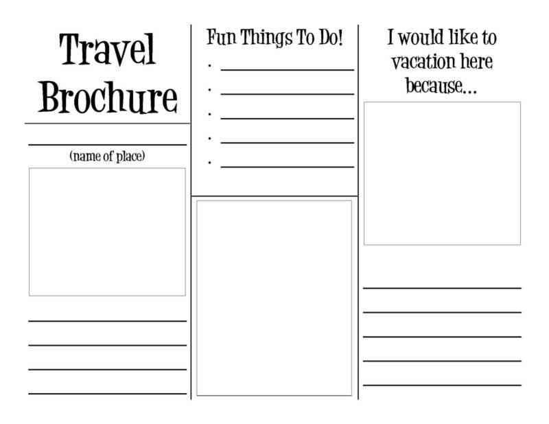 Travel Brochure Layers Of Learning Printable Brochures For Kids