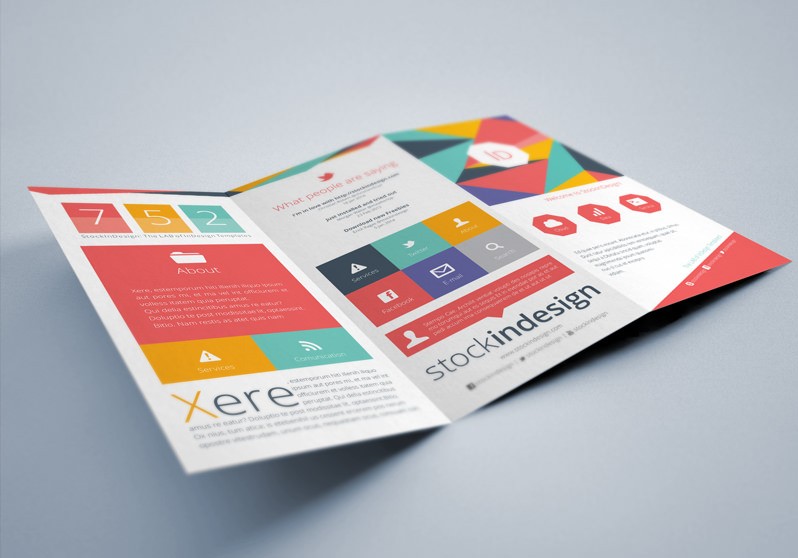 Tri Fold Brochure Template Indesign Free Download A4