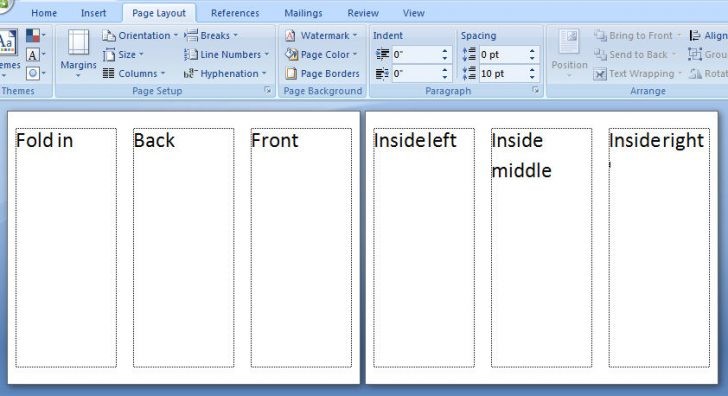 Tri Fold Brochure Template Word Toddbreda Com Microsoft 2007