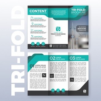 Trifold Brochure Vectors Photos And PSD Files Free Download Tri Fold Template