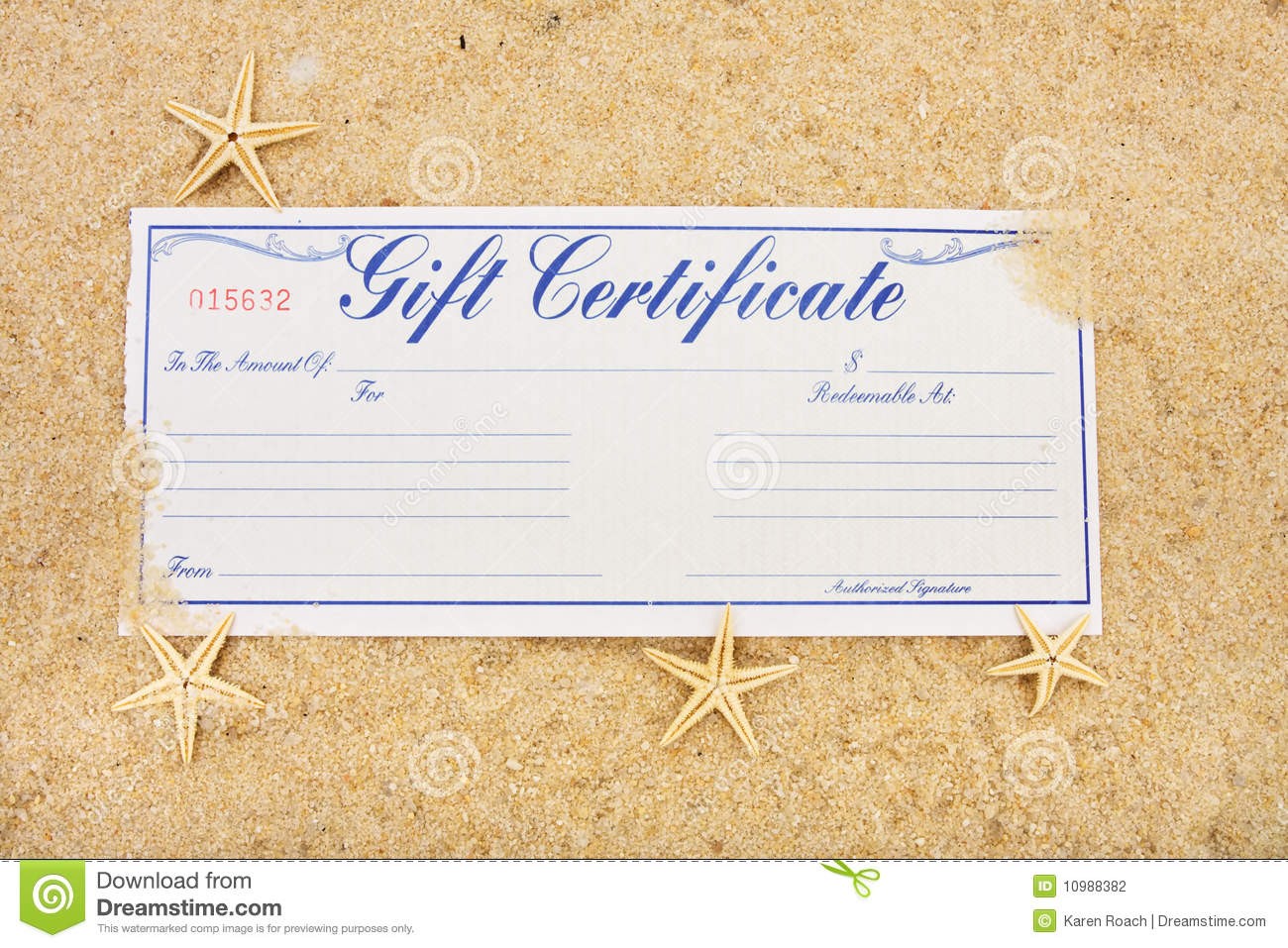Vacation Gift Certificate Stock Photos Royalty Free Pictures Beach