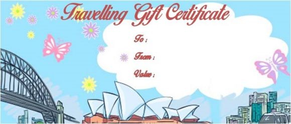 Vacation Gift Certificate Template 34 Word PSD Files For Travel