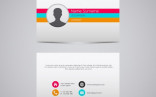 Vector Business Card Illustration Free Download In Visiting