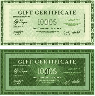 Vector Gift Certificate Coupon Free Download 3 688 Template