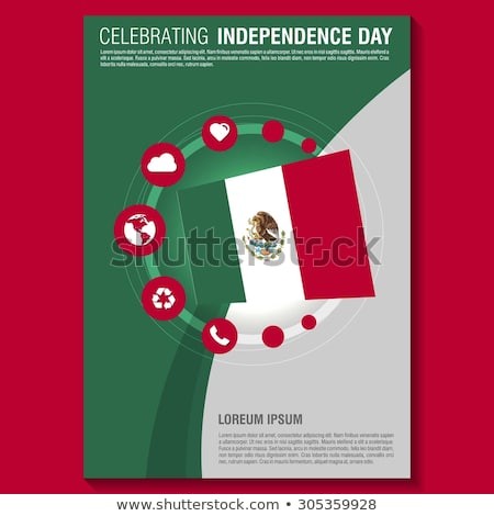 Vector Mexico Independence Day Flyer Template Stock Royalty Brochure
