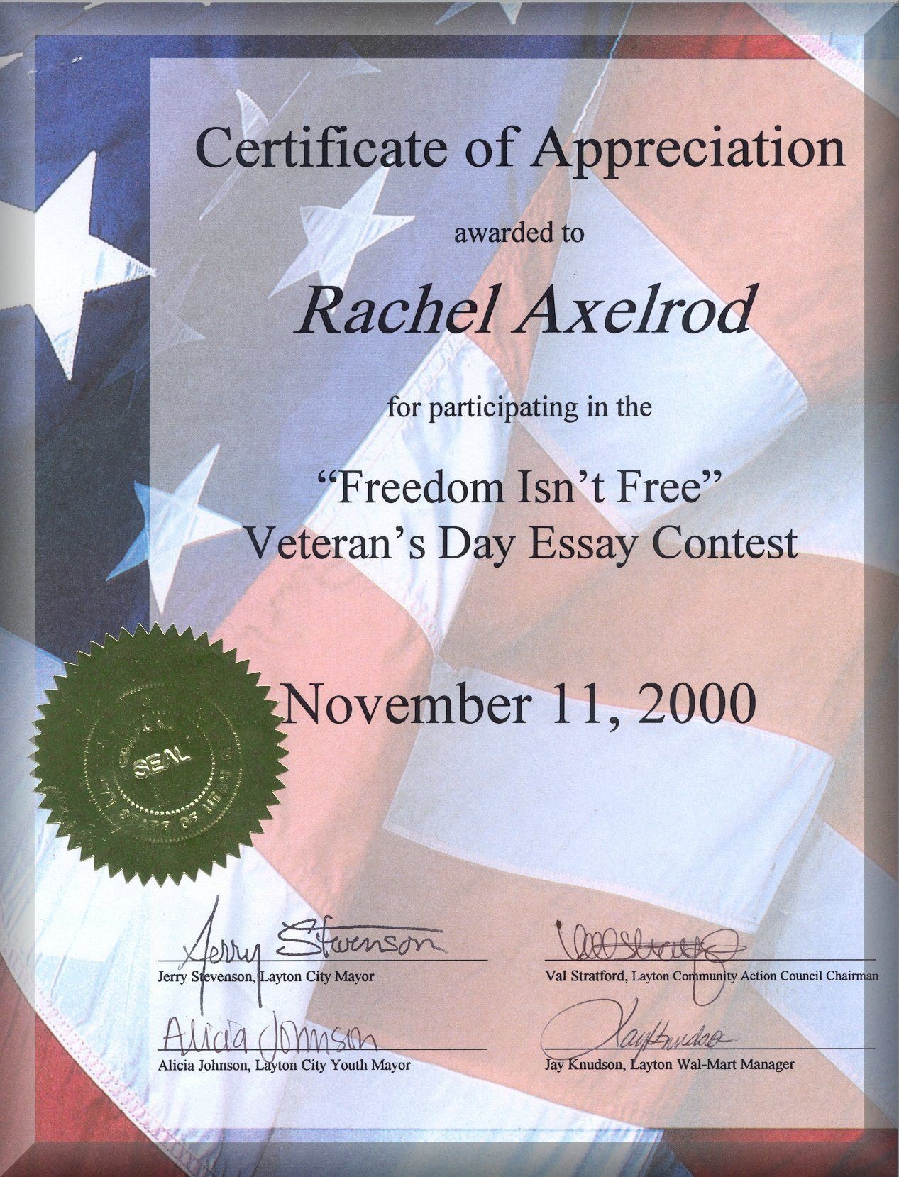 Veteran Certificate Of Appreciation Printable Related Pictures Veterans Template