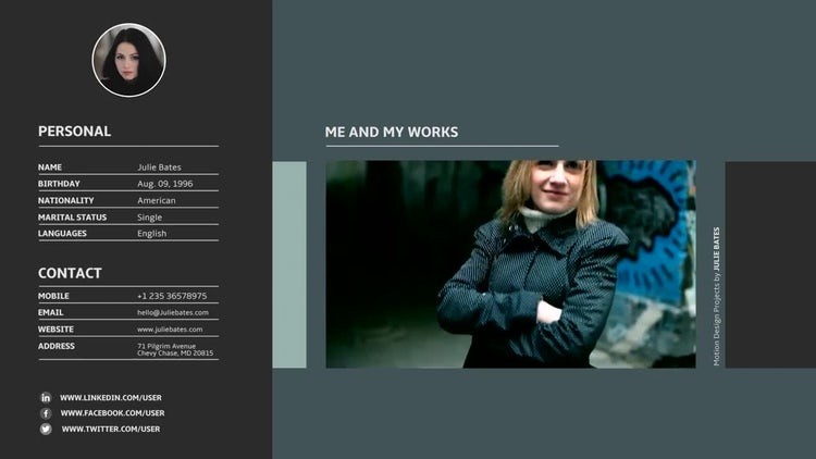Video Resume Slideshow Premiere Pro Templates Motion Array