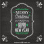 Vintage Christmas Card With Blackboard Texture Vector Free Download Chalkboard Holiday Templates