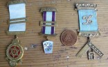 Vintage Freemason Collection Of Medals 14k Gold Saanich Victoria