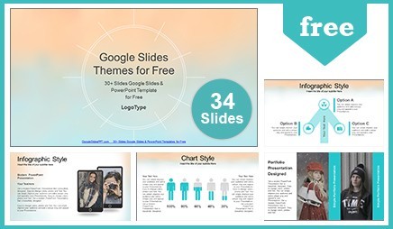 Watercolor Painted Google Slides PowerPoint Template Free Themes