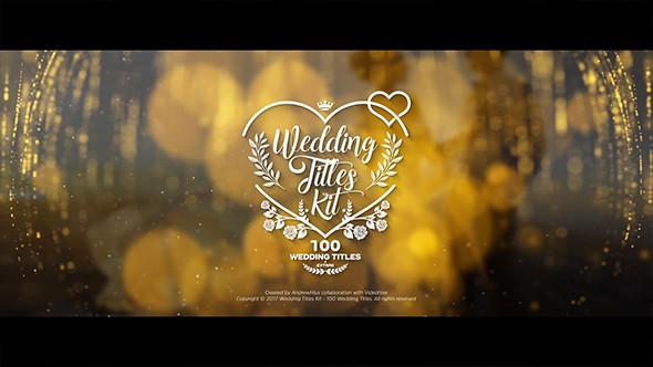 Wedding Titles Kit 100 Free Download After Effects Title Templates