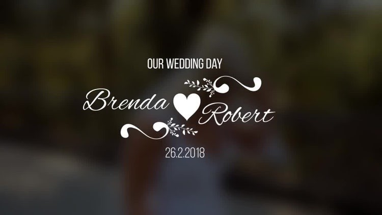 Wedding Titles V5 After Effects Templates Motion Array