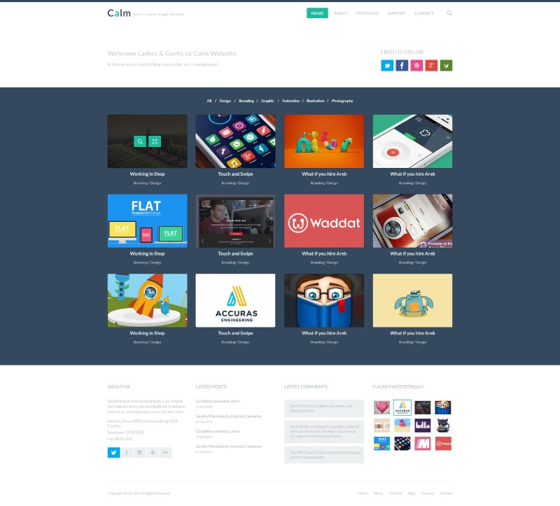 What Is Flat Psd Website Templates 15 Personal Web Design Free